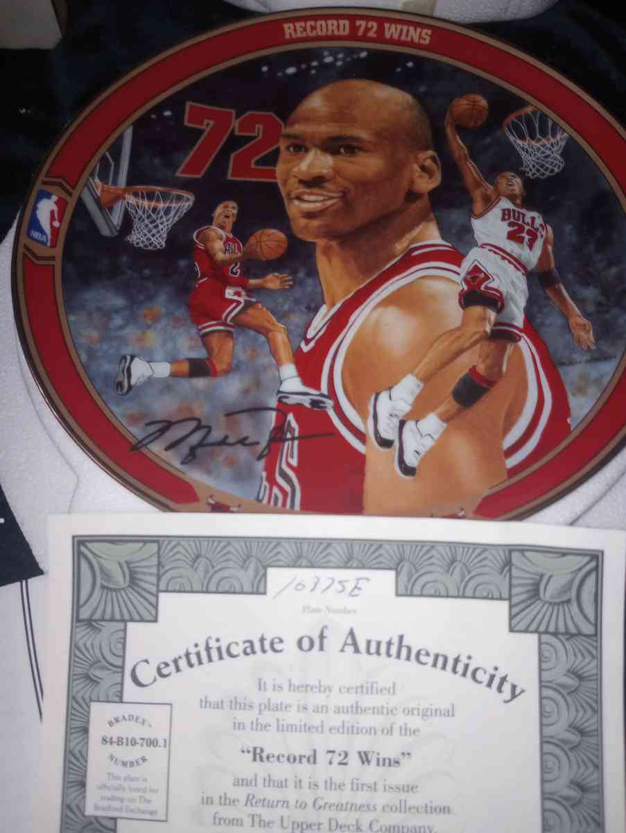 Michael Jordan collector plate - Catonsville, Maryland