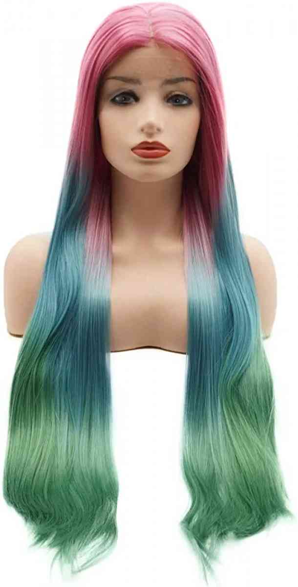Rainbow Straight Lace Front Wig - Carson, California - FleaMarketBay
