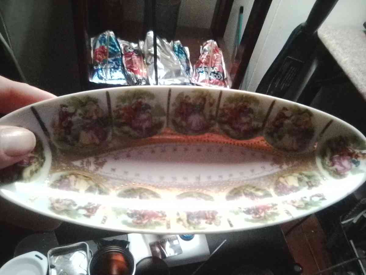 Royal stamped porcelain dish inlaid with Gold - San Francisco, California - FleaMarketBay