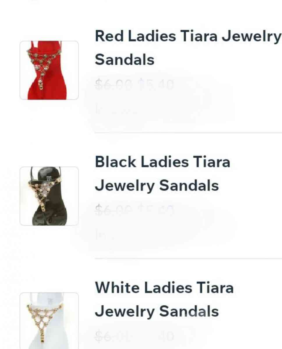 New red white and black sandals on sale 7 dollars - Oviedo, Florida