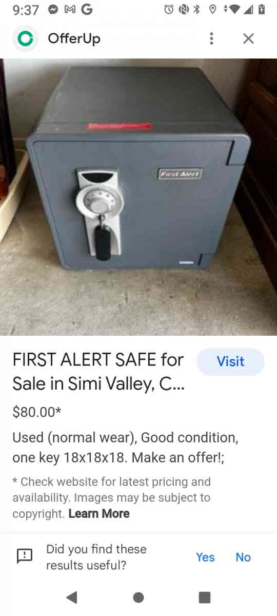 first alert safe - Houston, Texas - FleaMarketBay