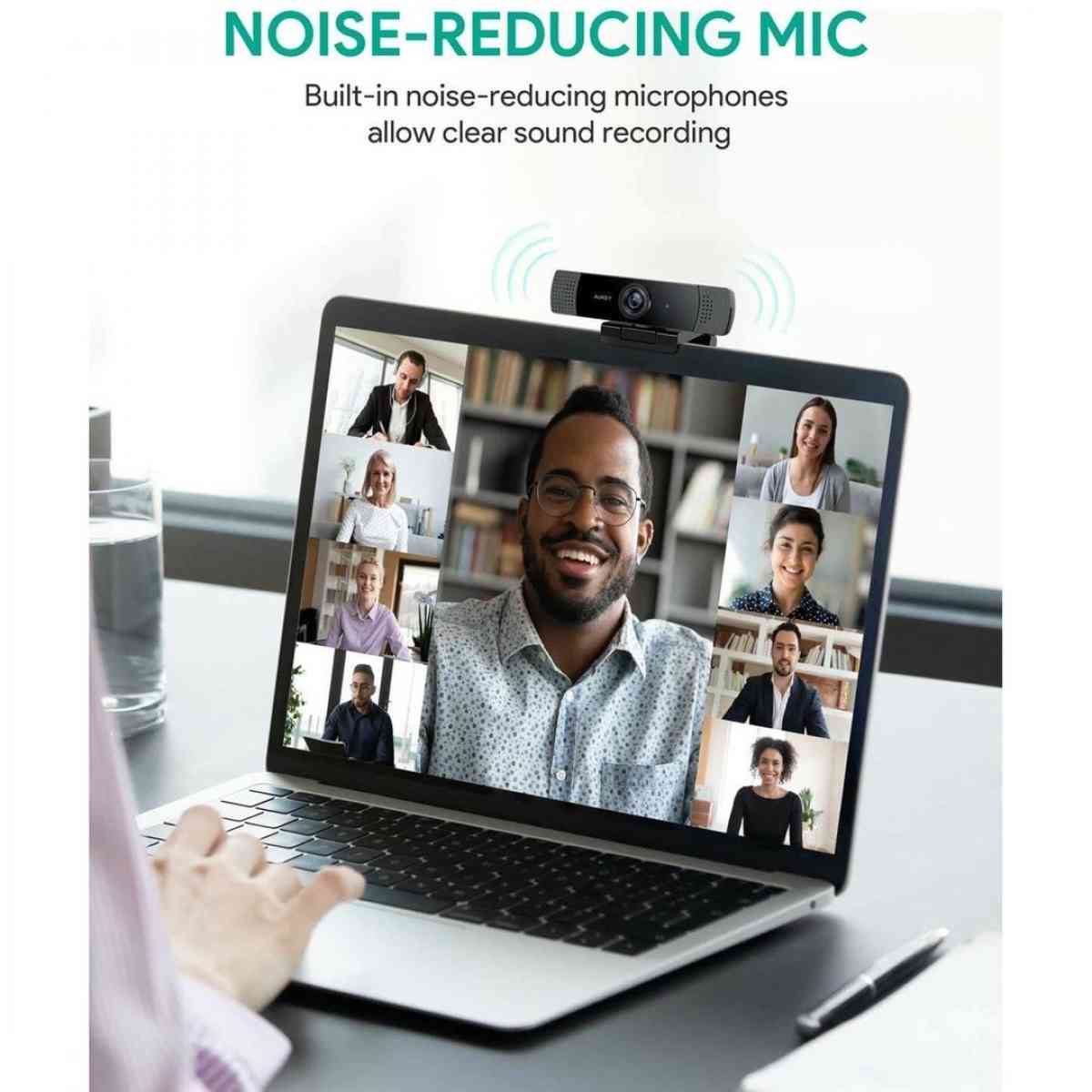 1080P Webcam w Dual Noise Reduction Stereo Microphones - Claremont, California - FleaMarketBay