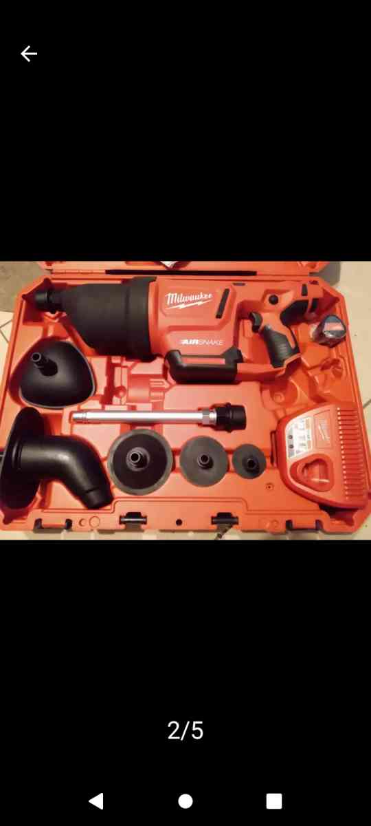 MILWAUKEE Drain Gun Kit Cordless AIRSNAKE M12 For 1 in to 4 - Houston, Texas - FleaMarketBay