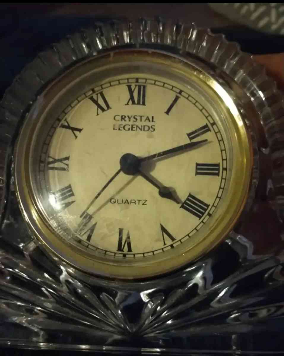Godinger crystal mantel clock - Houston, Texas - FleaMarketBay