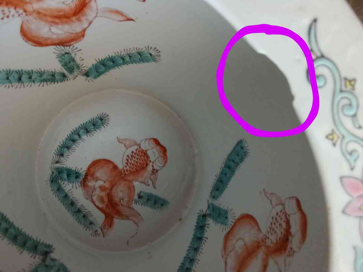 Vintage Mid 20th Century Chinese Porcelain Planter - Oklahoma City, Oklahoma - FleaMarketBay