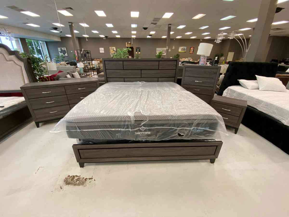 Akerson Drif wood 5 pcs Bedroom Set SameNext Day Delivery Op - Houston, Texas