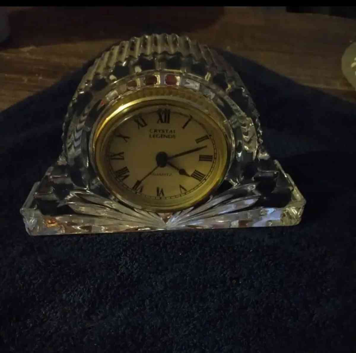 Godinger crystal mantel clock - Houston, Texas - FleaMarketBay