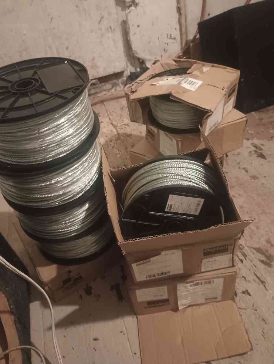 metal steel cable 500ft brand new - Tulsa, Oklahoma