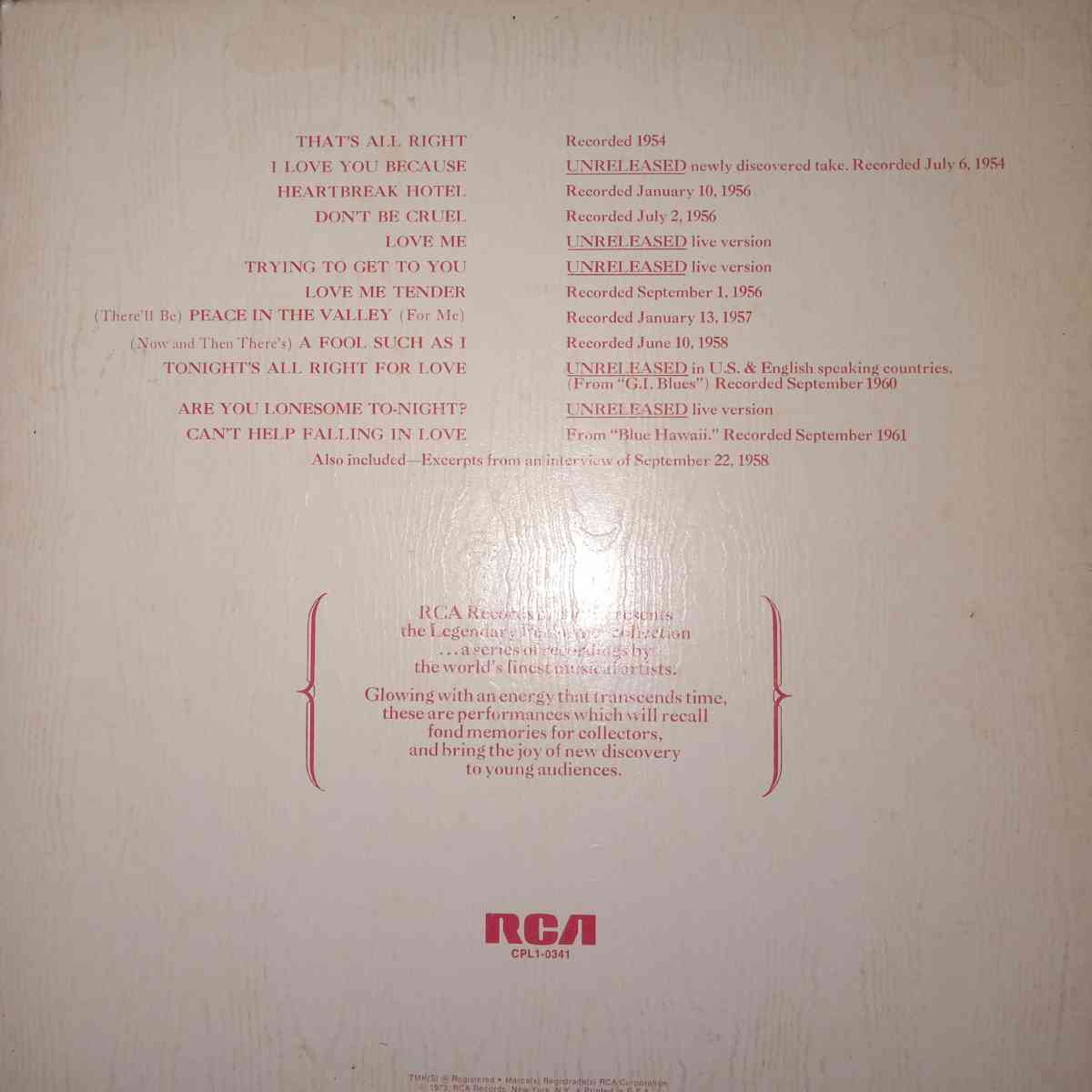 Elvis a legendary performer volume 1 - Indianapolis, Indiana - FleaMarketBay