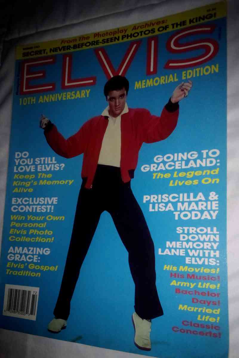 1987 ELVIS 10TH ANNIVERSARY MEMORIAL EDITION MAGAZINE - Wichita, Kansas - FleaMarketBay