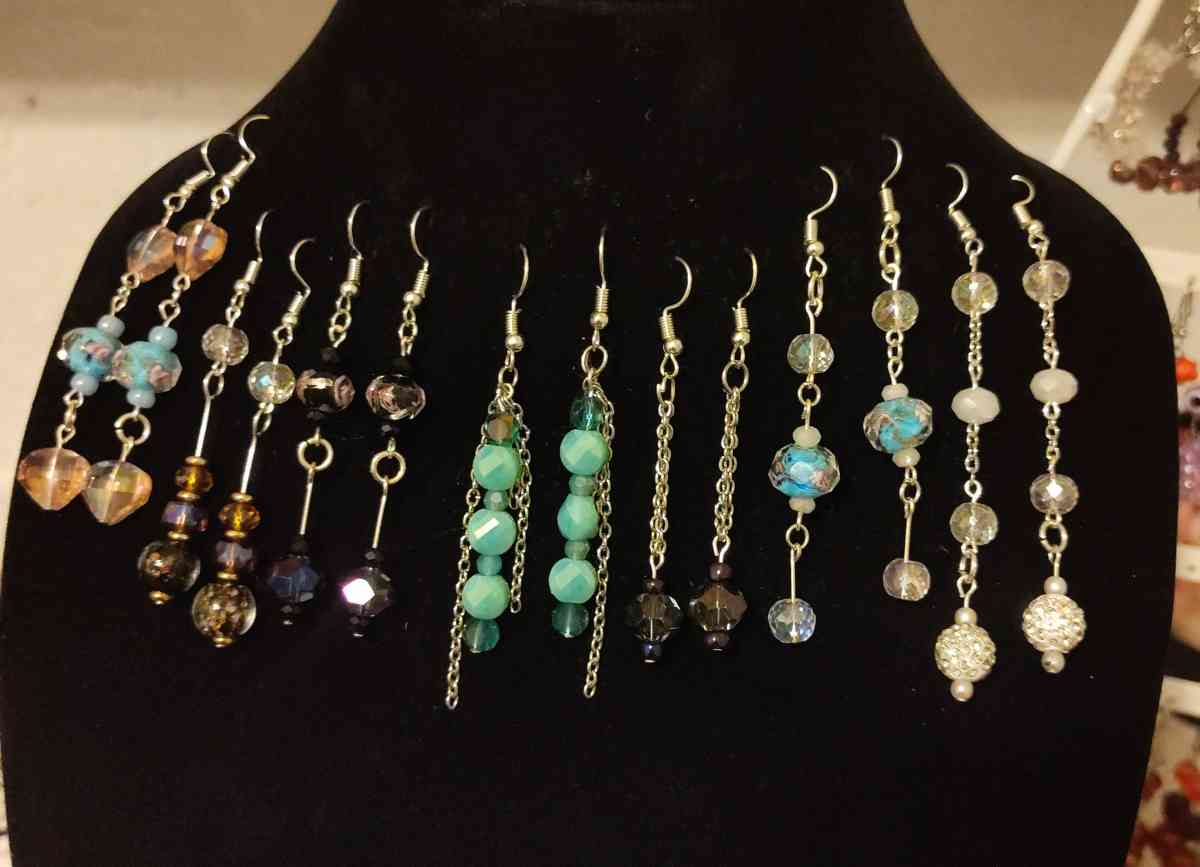 hand made glass earrings - Glenpool, Oklahoma