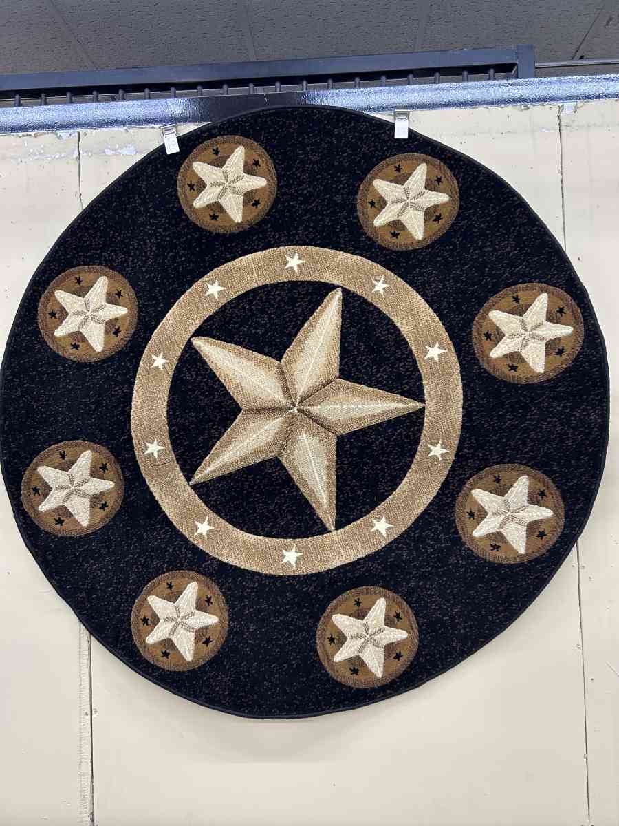 Black Skinz Circle Rug - Katy, Texas