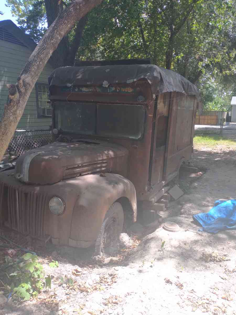 vintage 1942 butcher delivery box truck - Houston, Texas