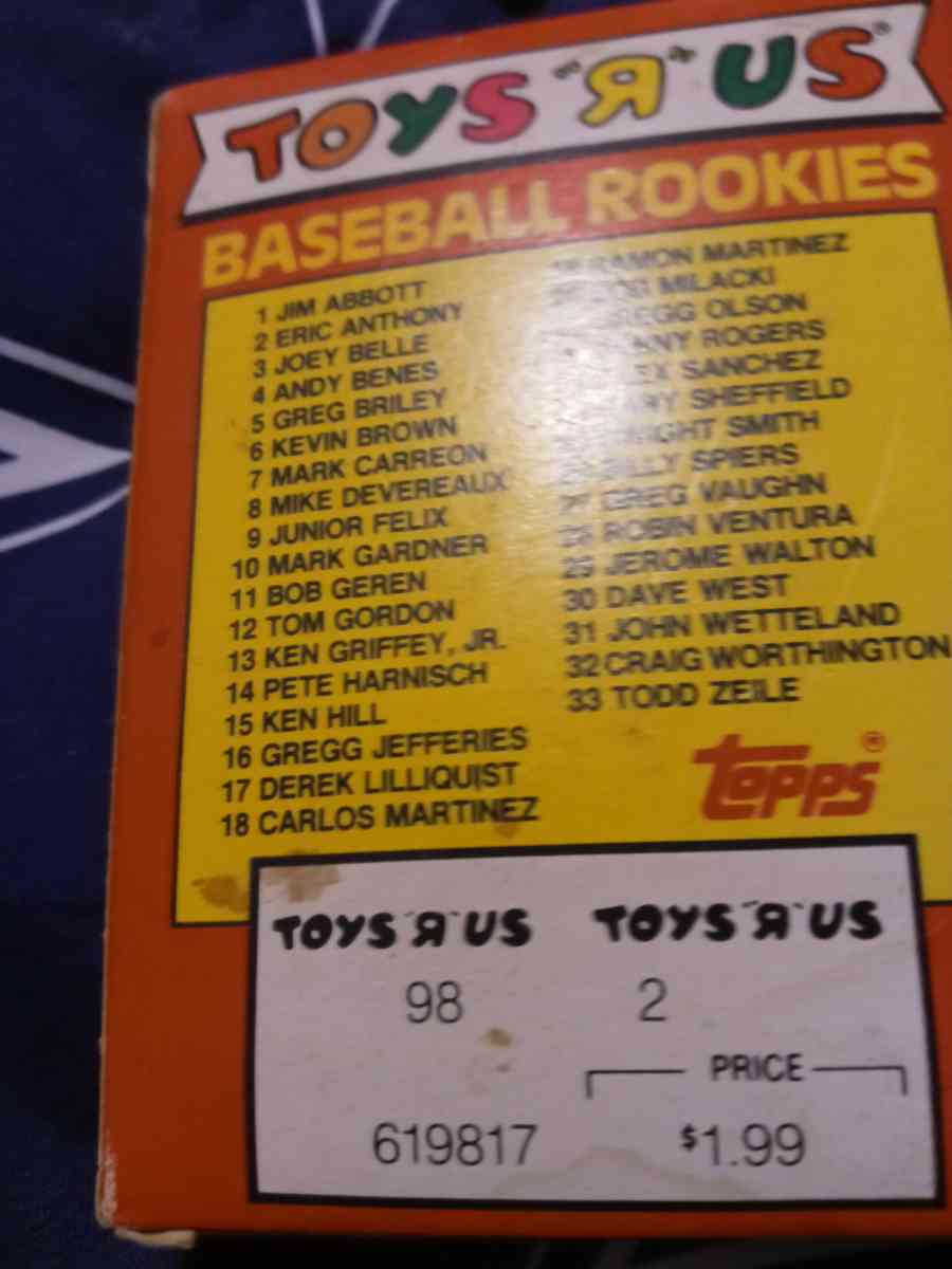 Toys R Us baseball rookie cards 1990 - Forest City, North Carolina - FleaMarketBay