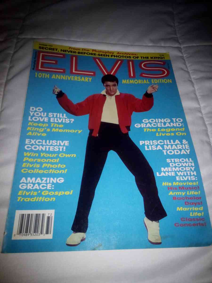 1987 ELVIS 10TH ANNIVERSARY MEMORIAL EDITION MAGAZINE - Wichita, Kansas