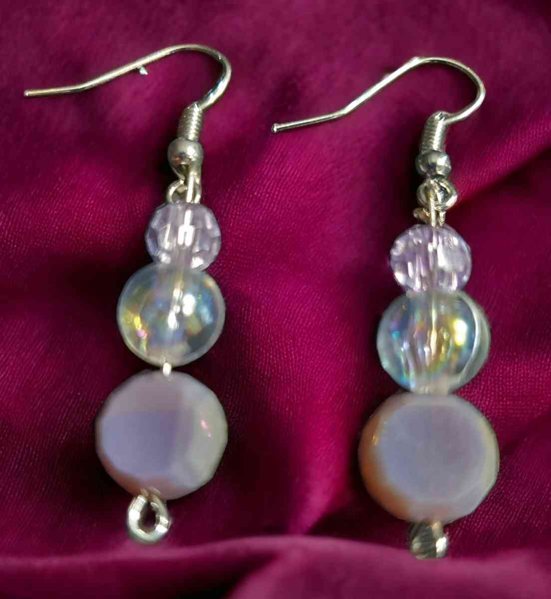 Glass Bead Necklace Bracelet and Earring Set - Youngsville, Louisiana - FleaMarketBay