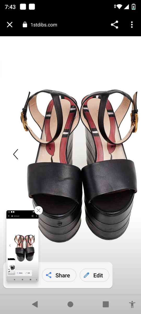Gucci Kingsnake High Platform Heels - Tampa, Florida - FleaMarketBay