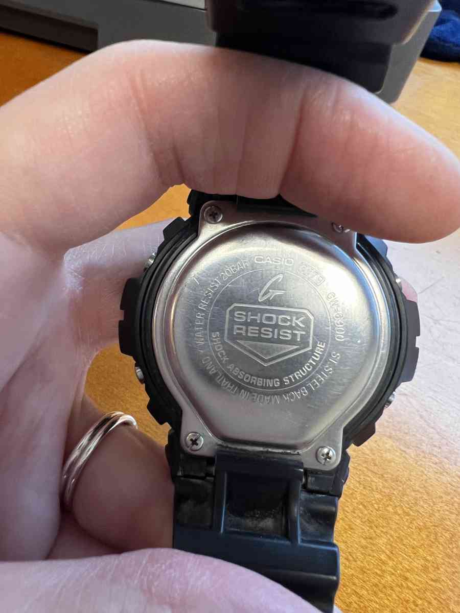 Casio G Shock Tough Solar GW 6900 3179 Black Case Day Date C - Dedham, Massachusetts - FleaMarketBay