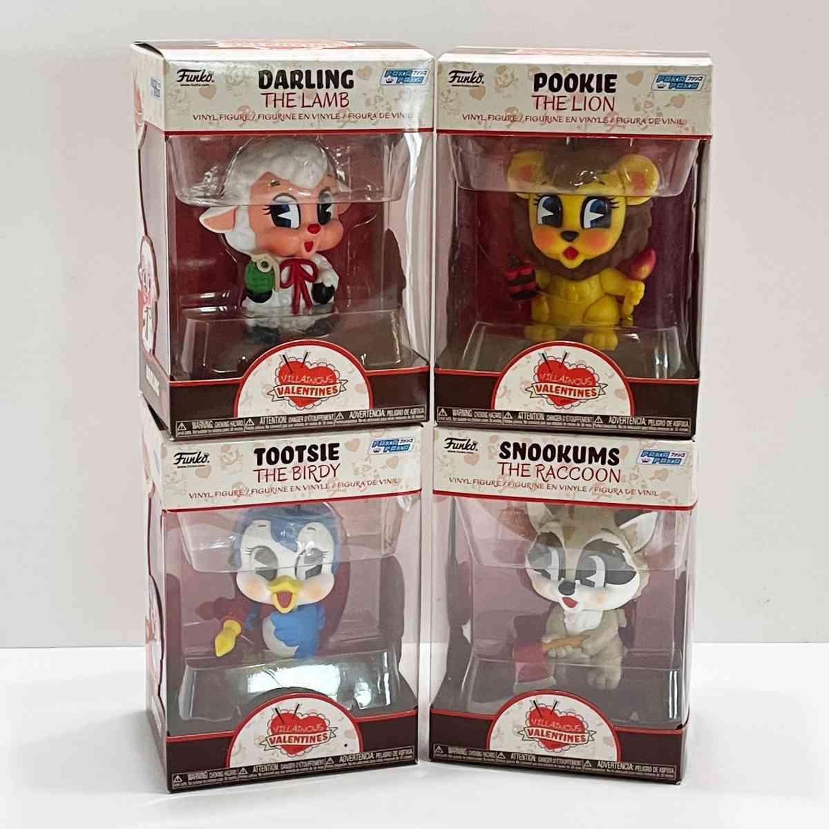 4pc Set Paka Paka Villainous Valentines Funko Pops NIB - Fontana, California