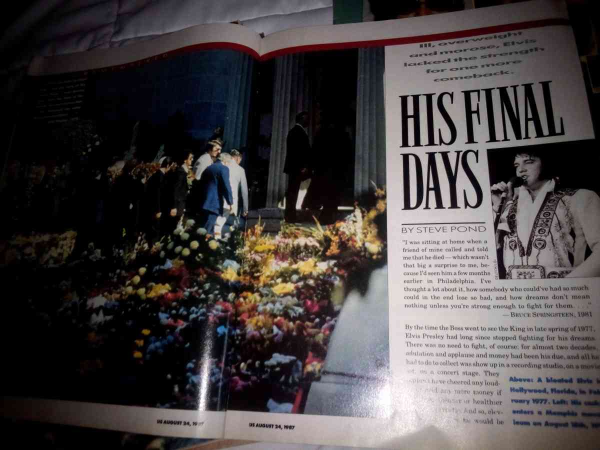 US MAGAZINE AUGUST 24TH 1987 ELVIS THE LAST DAYS - Wichita, Kansas - FleaMarketBay
