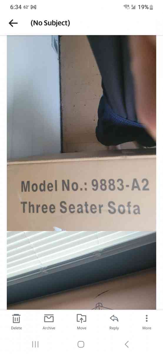 Black Leather Sofa - Lombard, Illinois - FleaMarketBay