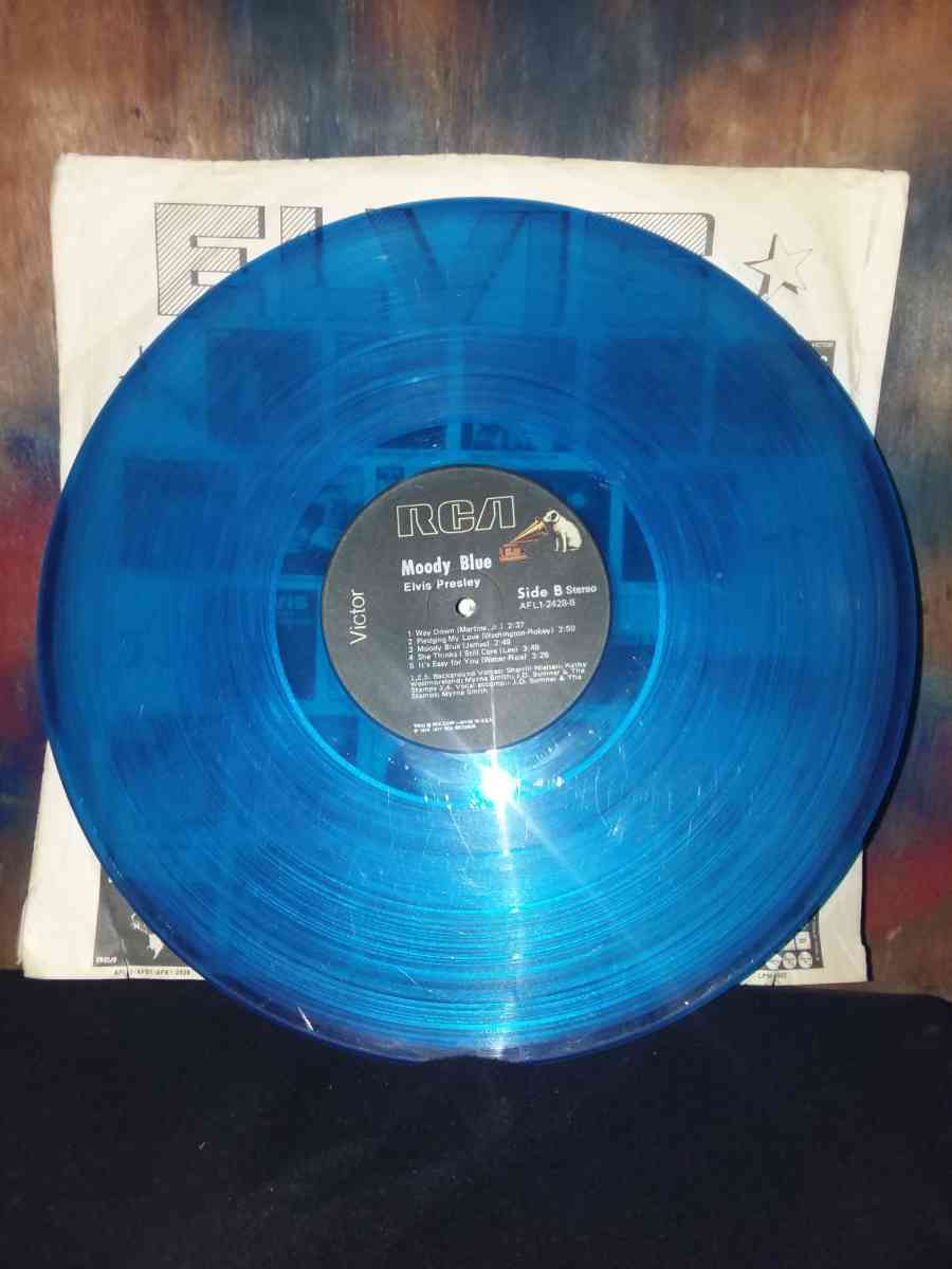 Elvis Presley moody blue Vinyl record - Indianapolis, Indiana