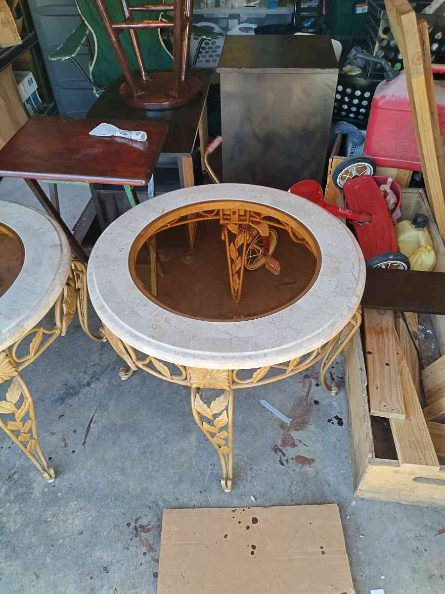 marble coffee table set - Dallas, Texas - FleaMarketBay