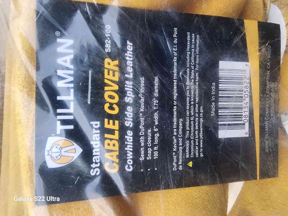 Tillman 100ft split leather cable cover - Cincinnati, Ohio