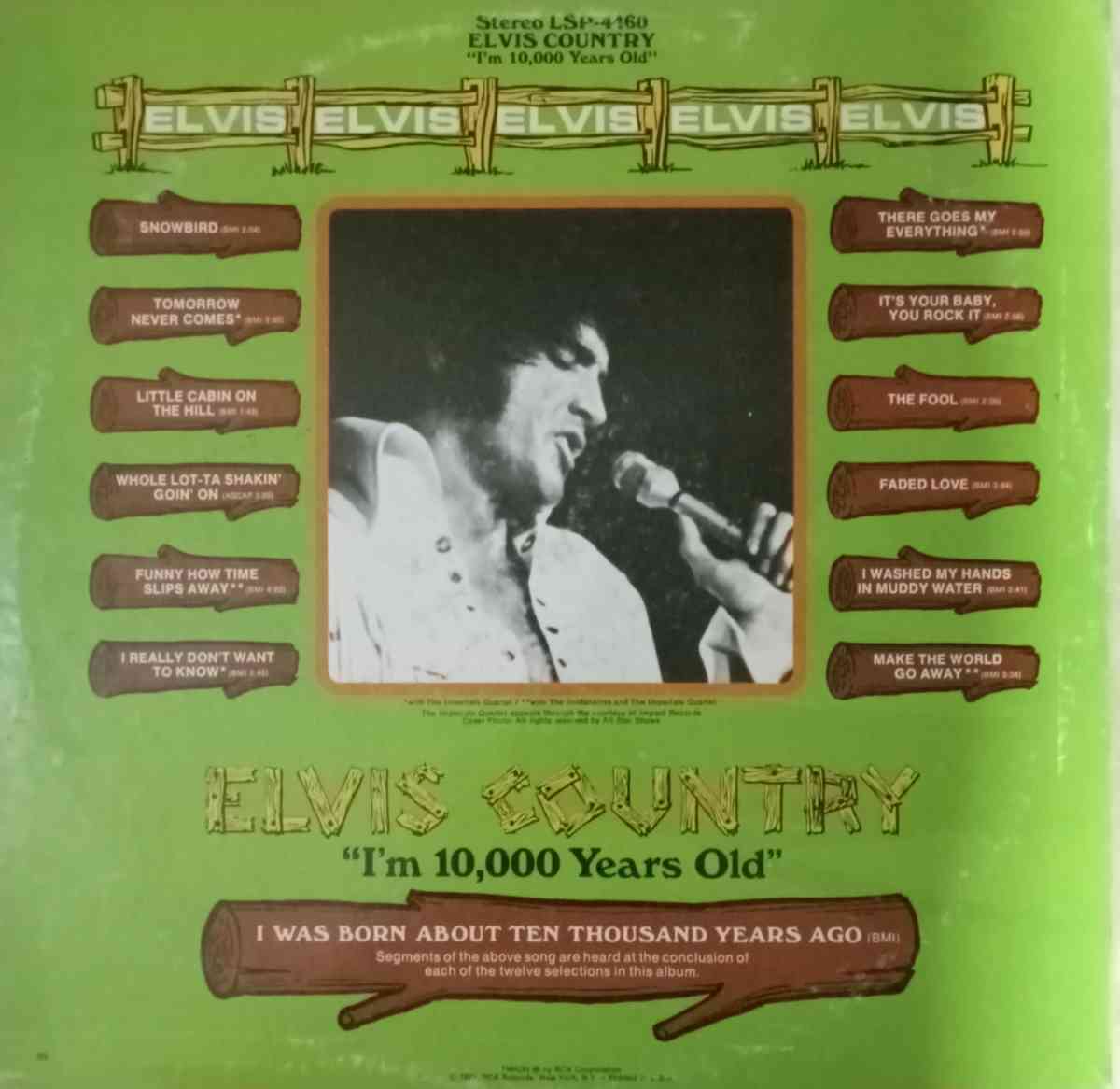 Im Ten thousand years old elvis country vinyl record - Indianapolis, Indiana - FleaMarketBay