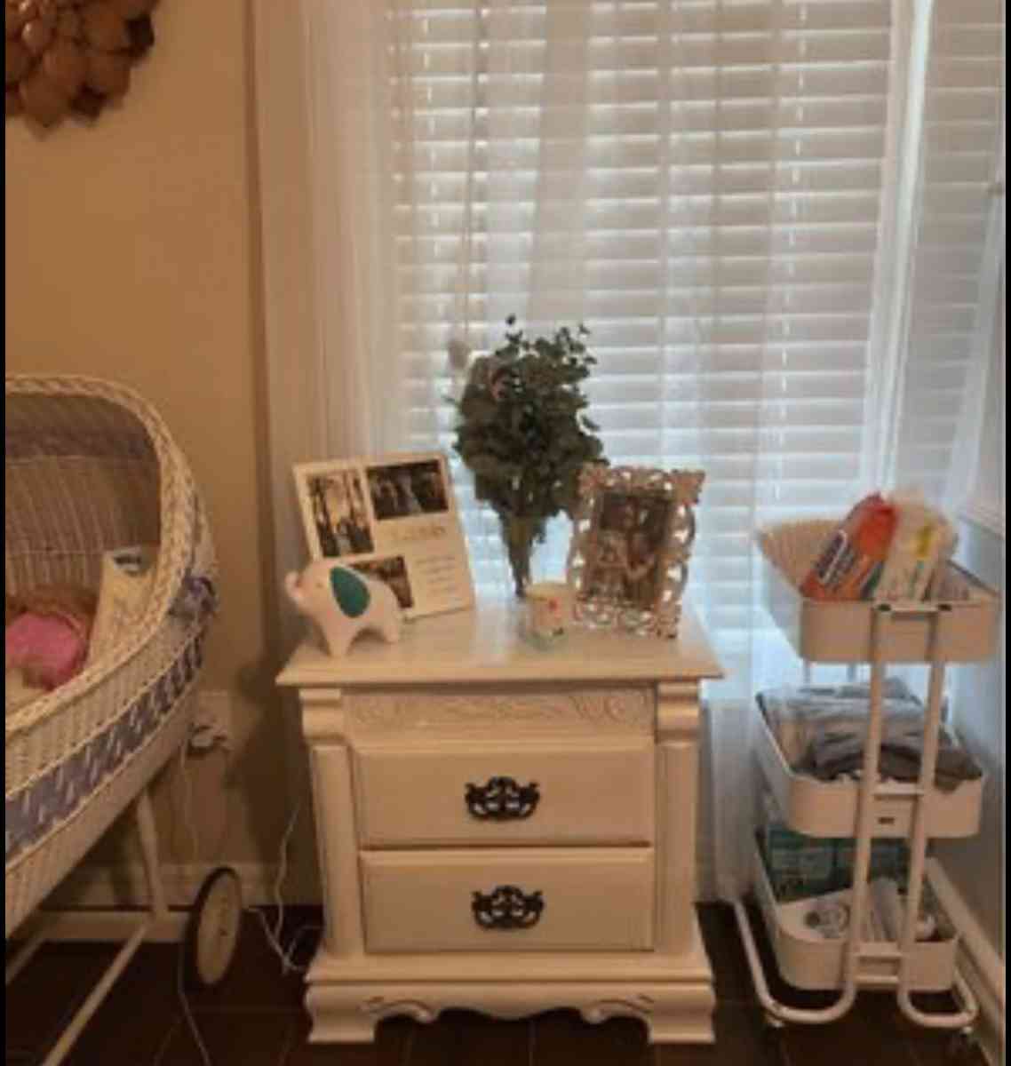 wood bedroom set 2 night stands Long Dresser and Tall Dresser with Headboard - Land O Lakes, Florida - FleaMarketBay