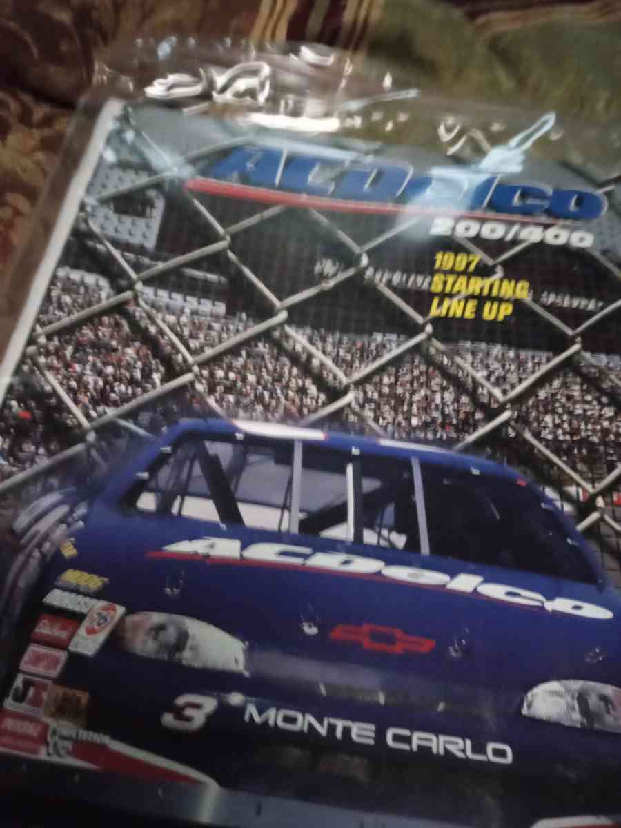 1997 AC Delco Winston cup racing book from NC Motor speedway - Rockingham, North Carolina - FleaMarketBay