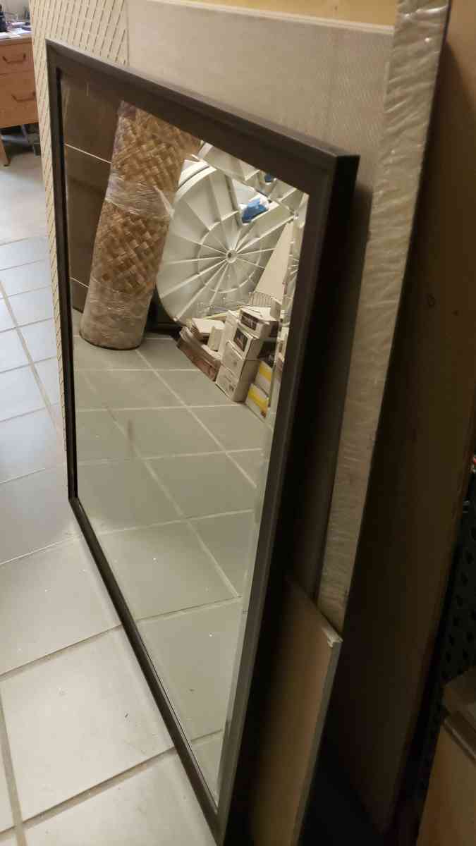 2 large mirrors in wood frame - Montclair, California - FleaMarketBay