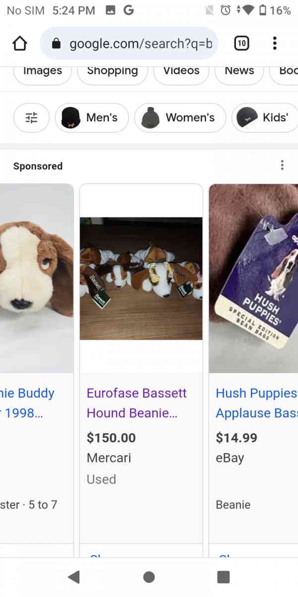 Bassett bean hounds set in plastic an carrying case - Salisbury, North Carolina - FleaMarketBay