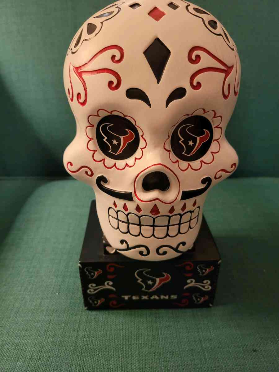 NFL HOUSTON TEXANS SUGAR SKULL STATUE - Harriman, Tennessee