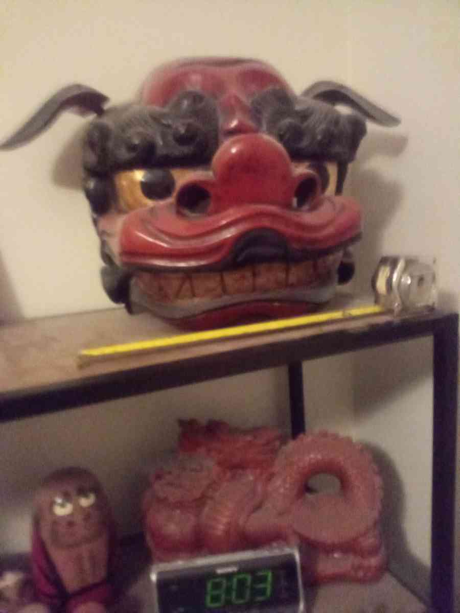 shishi matsuri mask from Japan prewar - Ames, Iowa - FleaMarketBay