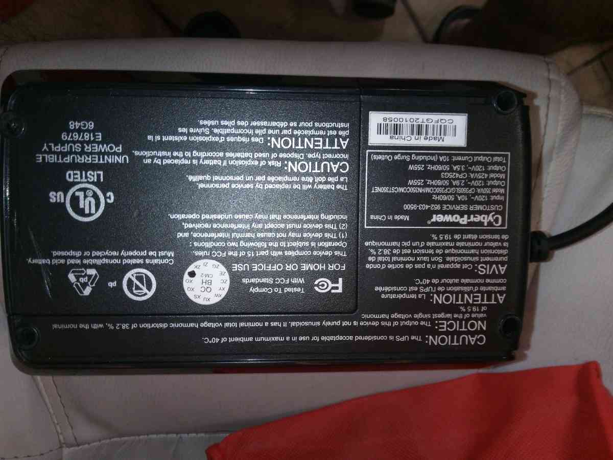 cyberpower recharable 6 plug outlet - Corpus Christi, Texas - FleaMarketBay