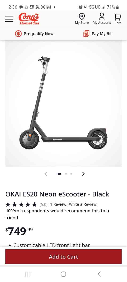 electric scooter - Albuquerque, New Mexico - FleaMarketBay