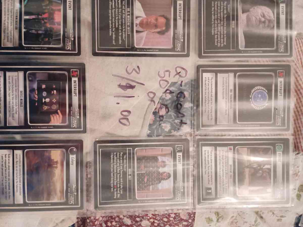 star trek trading cards