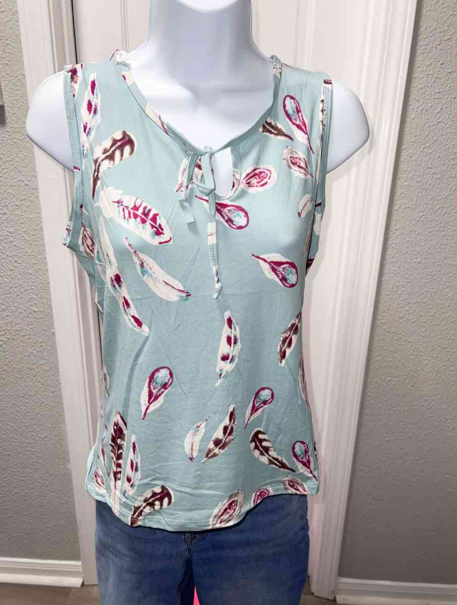 Blue Leaf Tanktop - Houston, Texas