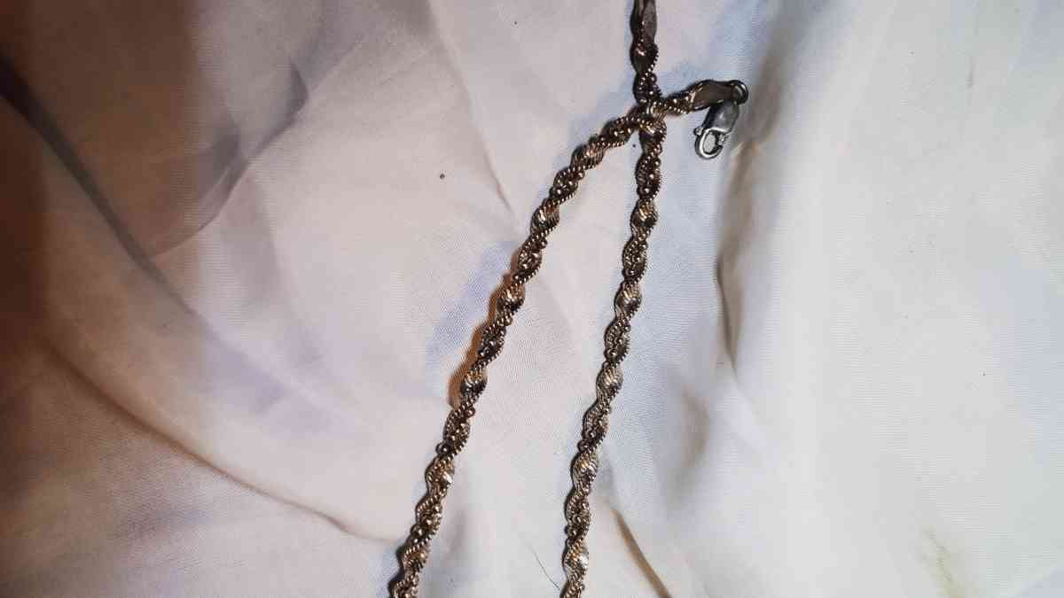 20 inch beaded twist 925 Italian silver - Aurora, Colorado