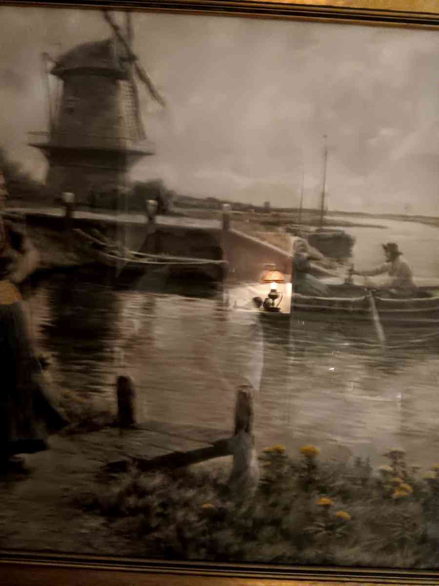 antique beautiful 1930s painting - Altamonte Springs, Florida - FleaMarketBay