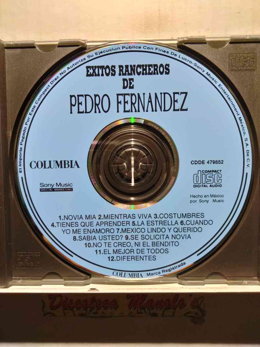 PEDRO FERNANDEZ EXITOS RANCHEROS CD USADO EN EXC COND - Chicago, Illinois - FleaMarketBay