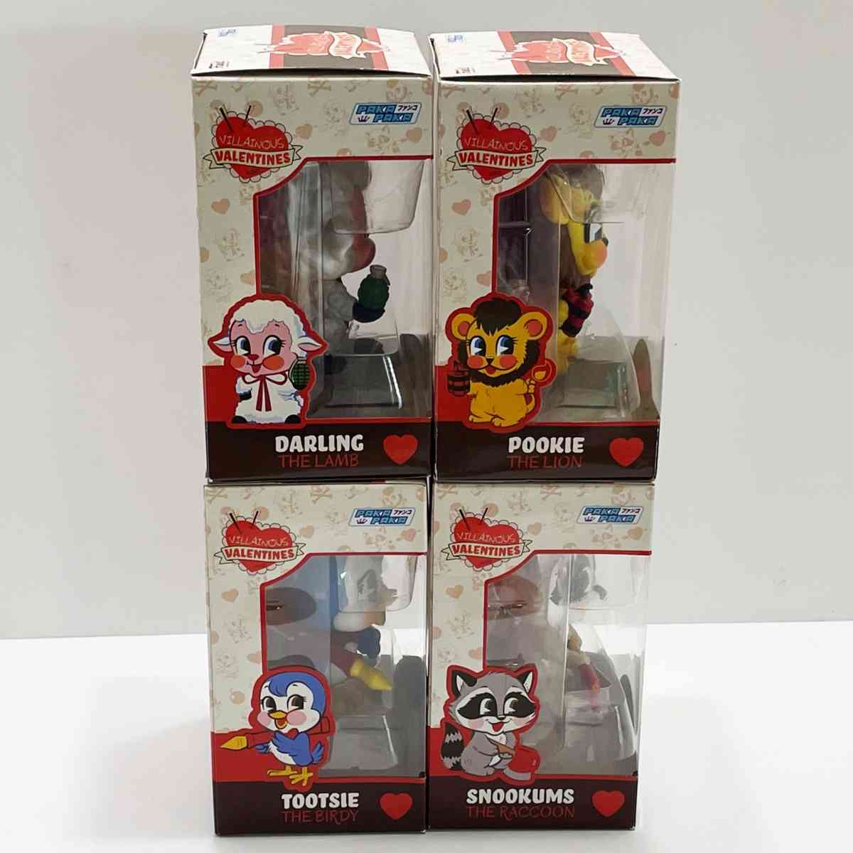 4pc Set Paka Paka Villainous Valentines Funko Pops NIB - Fontana, California - FleaMarketBay