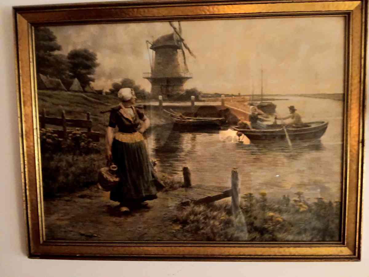 antique beautiful 1930s painting - Altamonte Springs, Florida - FleaMarketBay