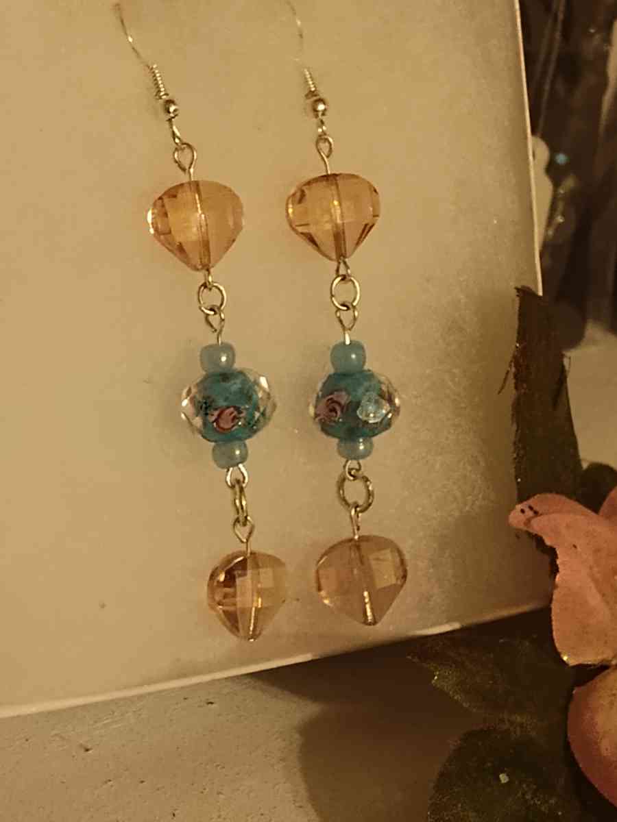 hand made glass earrings - Glenpool, Oklahoma - FleaMarketBay