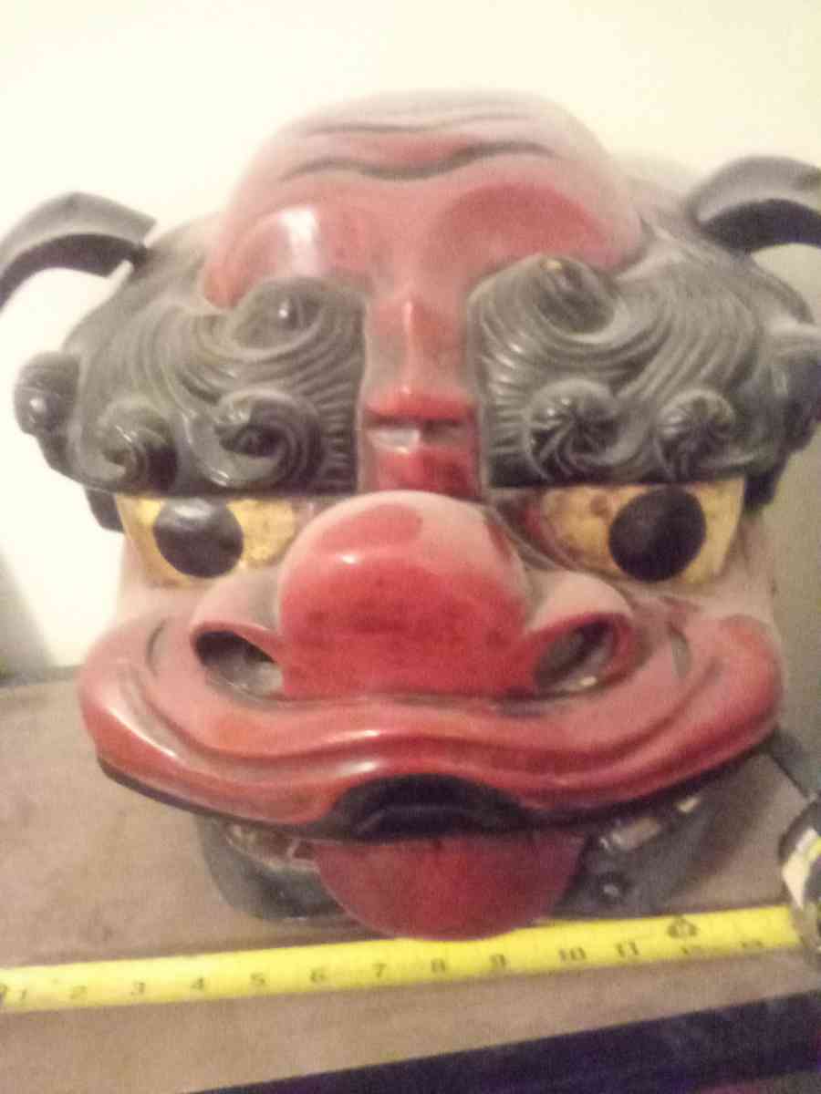 shishi matsuri mask from Japan prewar - Ames, Iowa - FleaMarketBay