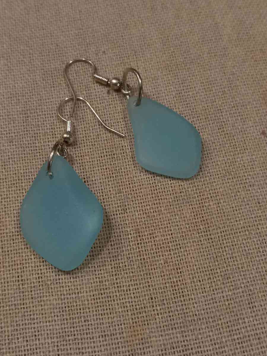 Womens Real Sea Glass Earrings - San Jose, California