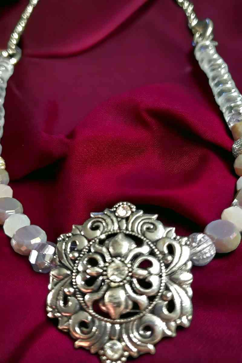 Glass Bead Necklace Bracelet and Earring Set - Youngsville, Louisiana