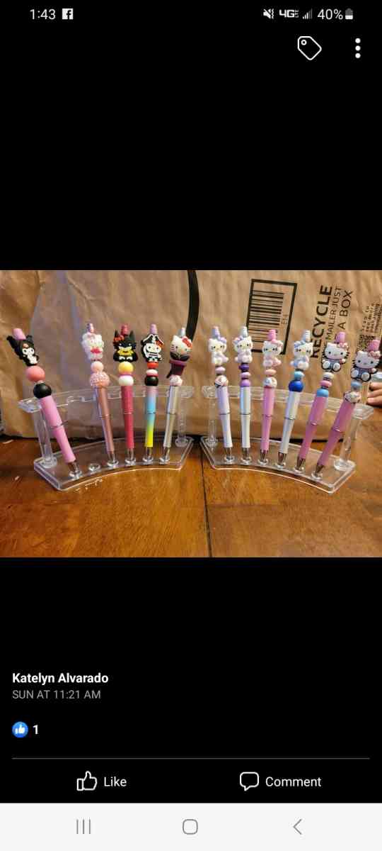 pens and cups and keychains