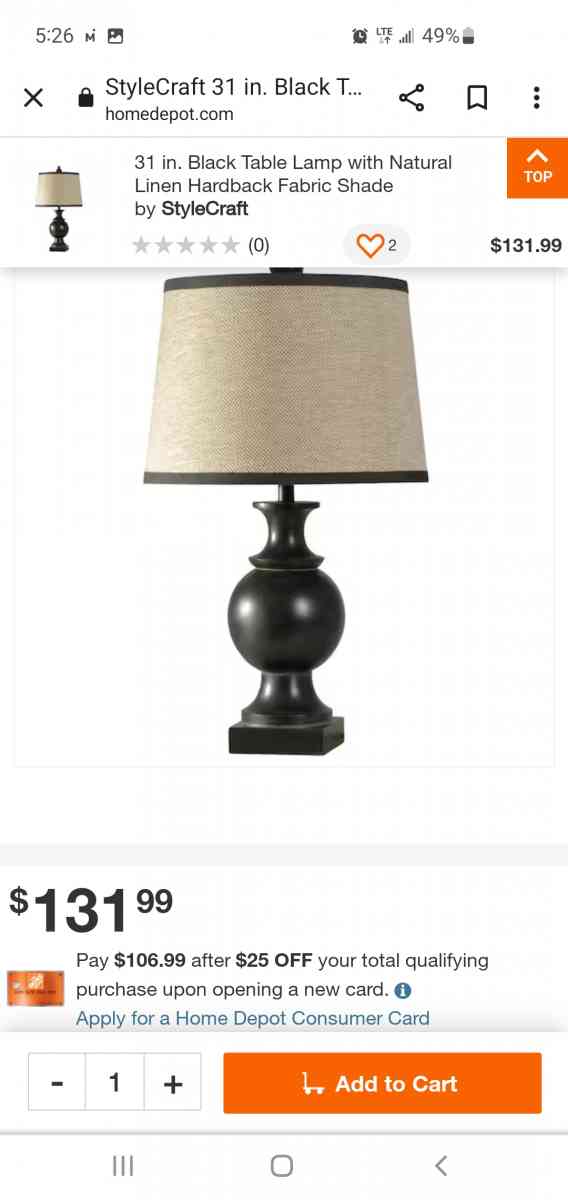 set noir table lamps - Wichita, Kansas